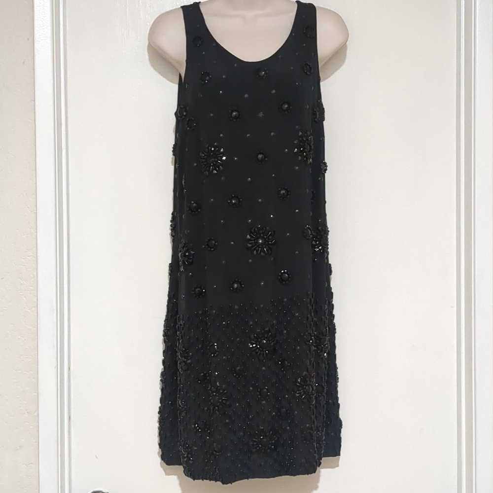 Trelise Cooper black mini dress galactica women size 4